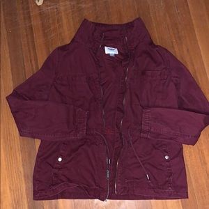 Old navy maroon utility coat